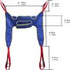 180kg Load Capacity Patient Lift Toileting Sling - Full Body Disabled Lifting Harness For Elderly - Divided Leg Sling, Commode Lifter - Hoist Sling With High Load Capacity(M) view 3