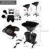 Portable Shampoo Bowl with Deep Sink & Salon Sink - Mobile Shampoo Basin for Self Washing, Adjustable Height Hair Washing Sink for Salon Beauty Spa, with Pump & Foot Pedal & Brakes view 2