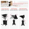 Portable Shampoo Bowl with Deep Sink & Salon Sink - Mobile Shampoo Basin for Self Washing, Adjustable Height Hair Washing Sink for Salon Beauty Spa, with Pump & Foot Pedal & Brakes view 4