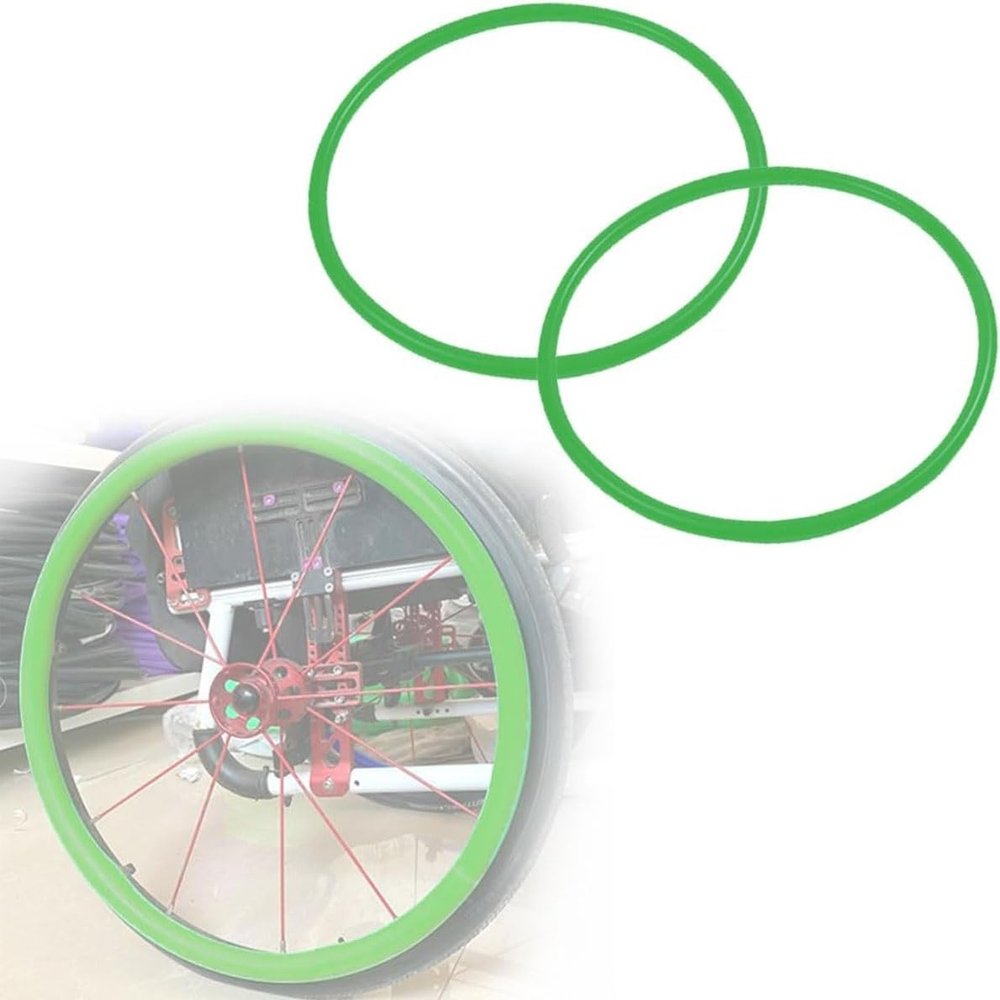 22/24-Inch Wheelchair Push Rim Covers Wheelchair Accessories Silicone Wheelchair Hand Push Cover Non-Slip Wear-Resistant Rear Wheel Grips Cover for Improve Grip and Traction(1,24 inches)