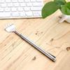 1 x Silver Back Scratcher, Stainless Steel Telescopic Back Scratcher for Against Itching, Back Scratcher Scratcher Hand Extendable from 17 to 52 cm for Head and Back Massage, Utensils for Back Massage view 3