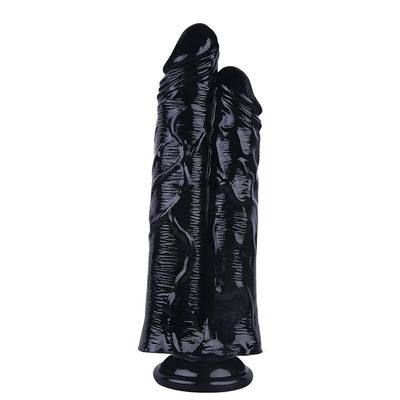 10" Large Soft Leisure Product with Suction Cup, Skin Friendly, Waterproof and Easy to Clean, Black