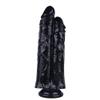 10" Large Soft Leisure Product with Suction Cup, Skin Friendly, Waterproof and Easy to Clean, Black view 1