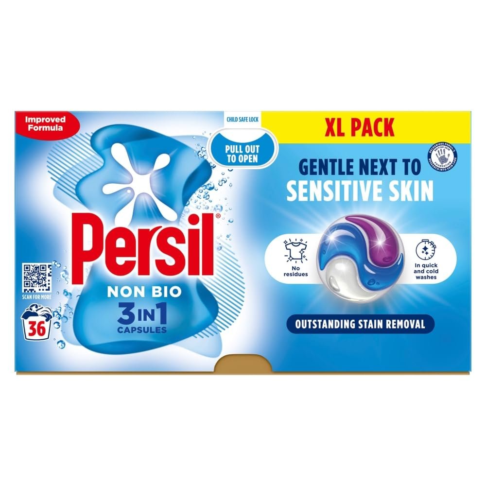 Persil 3 in 1 Washing Capsules Non Bio 36 Washes