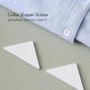 100PCS Collar Support Sticker No Collar Stays Self Adhesive Shirt Neck Stays for Shirt Black view 2