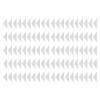 100PCS Collar Support Sticker No Collar Stays Self Adhesive Shirt Neck Stays for Shirt Black view 4