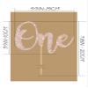 First Birthday Cake Topper - Glitter Rose Gold 1st Birthday Cake Decorations, One Year Old Cake Smash Decor, One Sign Cake Top Photo Booth Props (Rose Gold) view 3