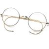 KPEGAXS Round Reading Glasses 2.0 Retro Glasses Readers Crystal Stone Lenses Metal Frame HD Glasses Anti-blue Light(+1.5) view 1