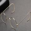 KPEGAXS Round Reading Glasses 2.0 Retro Glasses Readers Crystal Stone Lenses Metal Frame HD Glasses Anti-blue Light(+1.5) view 3