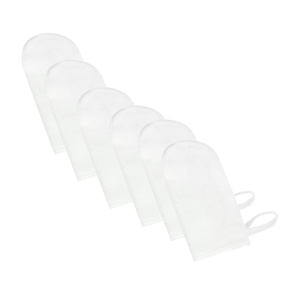 Baby Cleaning Teeth Wipes Baby's Finger Brush Cleaning Teeth Mouth Wipes Soft Gauze Infant Finger Clean Oral Hygiene Brush 6Pcs