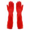 3 Pair Heavy Duty Rubber Gloves with Extra Long Cuffs, Durable Kitchen Gloves with Non-slip Grip, Resistant to Elbow Scratches, Non-slip Corrosion Resistant, Suitable for Housework Cleaning (Red, L) view 1