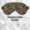 Sleep Mask, Eye Masks for Sleep, Sleep Masks for Women and Men, Blackout Eye Covers for Travel/Sleeping, Lollipop Candy Chocolate Bean Print Eye Mask view 4