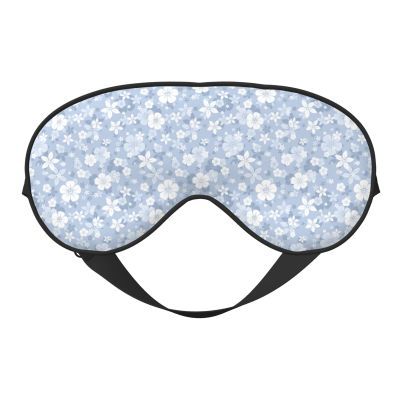 Sleep Mask, Eye Masks for Sleep, Sleep Masks for Women and Men, Blackout Eye Covers for Travel/Sleeping, Gray White Floral Eye Mask