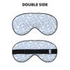 Sleep Mask, Eye Masks for Sleep, Sleep Masks for Women and Men, Blackout Eye Covers for Travel/Sleeping, Gray White Floral Eye Mask view 3