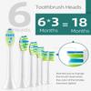 7AM2M Sonic Electric Toothbrush with 6 Brush Heads for Adults and Kids, One Charge for 90 Days, Wireless Fast Charge, 5 Modes with 2 Minutes Build in Smart Timer, Electric Toothbrushes(White) view 4