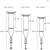 HIARAN Crutches for Adults Underarm Underarm Crutches for Adjustable Lightweight aluminum axillary armpit crutches elbow forearm adjustable walking stick armpit shui crutches for elderly Lucky Star view 2