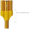 Crutches for Adults Underarm Underarm Crutches Old Crutches Household Anti-skid Adjustable Height Cane Great for Travel or Work (A) Lucky Star view 4