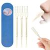 Nasal Hair Cutter,Double Sided Nose Hair Knife Nose Manual Nose Hair Trimmer,Portable Nostril Hair Remover Tools,360 Rotating Nasal Hair Razor Cutter with Ear Picker for Women and Men (White, 3PC) view 1