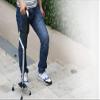 Healthcare Old man Four feet crutches with Light Anti-skid Sticks Aluminum Alloy Height Adjustable Retractable Crutches Walker - Applies to Left and Right Hand (Silver) Lucky Star view 2
