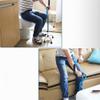 Healthcare Old man Four feet crutches with Light Anti-skid Sticks Aluminum Alloy Height Adjustable Retractable Crutches Walker - Applies to Left and Right Hand (Silver) Lucky Star view 3