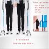 Healthcare Old man Four feet crutches with Light Anti-skid Sticks Aluminum Alloy Height Adjustable Retractable Crutches Walker - Applies to Left and Right Hand (Silver) Lucky Star view 4