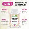 9-in-1 Binder Detox Capsules 1500mg, High Strength Gut & Liver Detox Cleanse, with Activated Charcoal, Highly Absorbable Full Body Detox, Vegan & Natural (90 Count (Pack of 4)) view 2