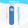 Nasal Hair Cutter,Double Sided Nose Hair Knife Nose Manual Nose Hair Trimmer,Portable Nostril Hair Remover Tools,360 Rotating Nasal Hair Razor Cutter with Ear Picker for Women and Men (Black, 10PC) view 2
