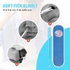 Nasal Hair Cutter,Double Sided Nose Hair Knife Nose Manual Nose Hair Trimmer,Portable Nostril Hair Remover Tools,360 Rotating Nasal Hair Razor Cutter with Ear Picker for Women and Men (Black, 10PC) view 4