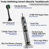 7AM2M Sonic Electric Toothbrush with 6 Brush Heads for Kids and Children, One Charge for 90 Days, Wireless Fast Charge, 5 Modes with 2 Minutes Build in Smart Timer, Electric Toothbrushes(Black) view 2