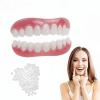 Flipped Warmth False Teeth Veneers Top and Bottom Instant Veneers, 2 Pair Fake Teeth White Dentures False Teeth Natural Whitening Cosmetic Teeth for Men Women view 3