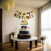 14 PCS Truck Excavator letter Birthday Flag Pulling Baking Cake Insertion Card Engineering Tag Series Birthday Set Tools Hammer Screwdriver Theme for Happy Birthday Shower Party Supplies view 4