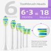 7AM2M Sonic Electric Toothbrush with 6 Brush Heads for Adults and Kids, One Charge for 90 Days, Wireless Fast Charge, 5 Modes with 2 Minutes Build in Smart Timer, Electric Toothbrushes(Purple) view 4