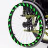 20/22/24 Inch Silicone Wheelchair Push Rim Covers, Non-Slip Wear-Resistant Hand Push Cover, Sports Wheelchair Rear Wheel Cover, Rear Wheel Handle Cover, Improving Grip And Traction,Green,24in view 1