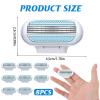8PCS Women's Razor Blades Refills Compatible with Gillette Venus Smooth Razor, 3 Layer Blade for Smooth Shaving, Comfort Edge for Women Shaving, Washable Easy to Replace (Blue) view 2