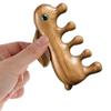 1pc Bunny Shape Wooden Massage Comb, Lightweight Wooden Scalp Massage Comb Wide Tooth Hair Comb Scalp Massage Comb Head Massager view 4