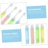 minkissy 12pcs Manual Travel Toothbrush Portable Folding Toothbrushes Belt Case Pp Material Easy to Use for Home Travel Random Color view 3