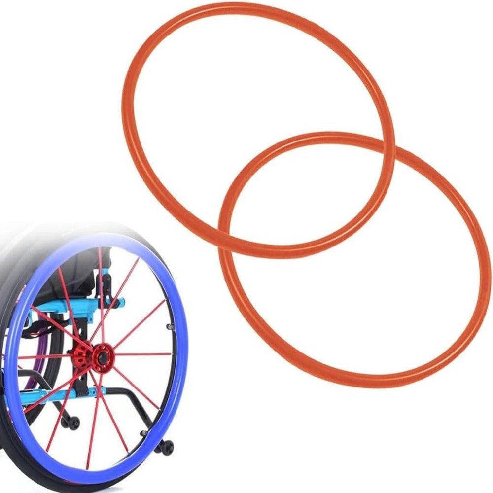 1 Pair 22/24 Inch Wheel Chair Rear Wheel Cover Protective Sleeve Silicone Wheelchair Push Rim Covers Non-Slip Wear-Resistant Hand Push Cover for Improve Grip and Traction(8,22 inches)