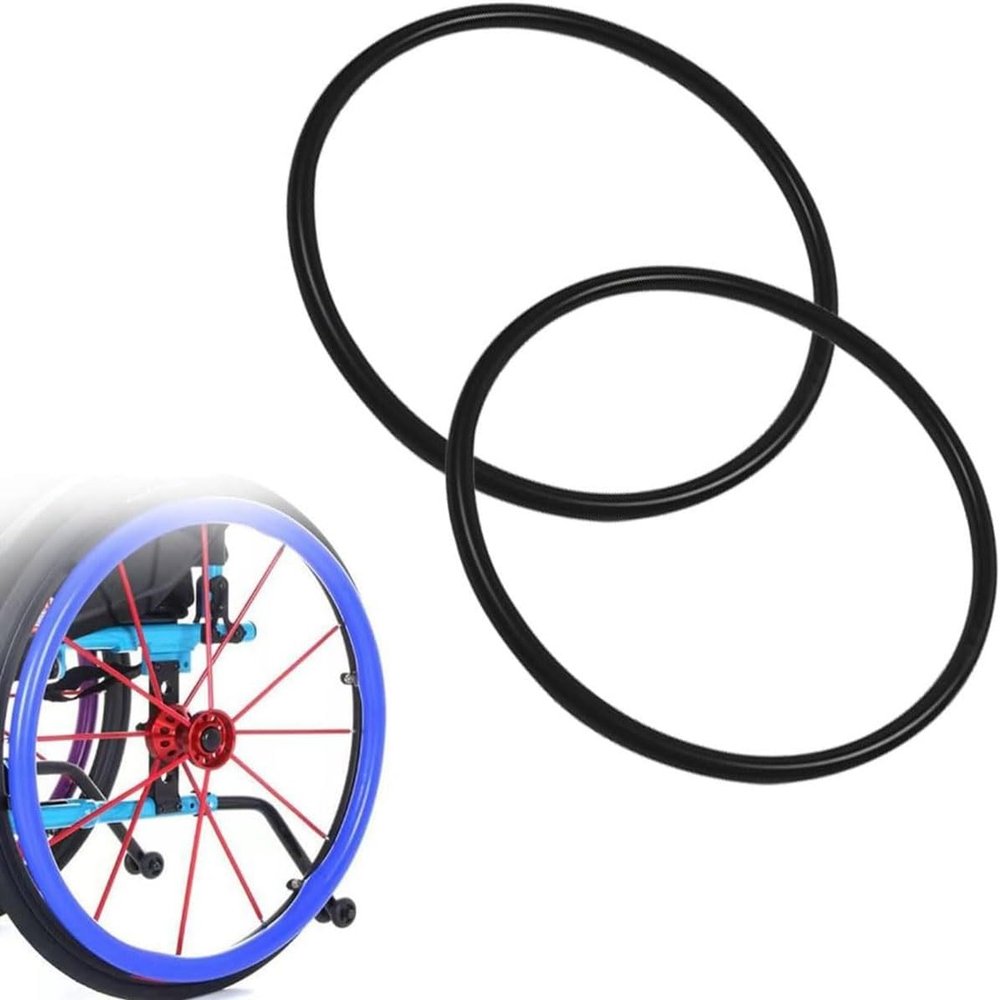 1 Pair 22/24 Inch Wheel Chair Rear Wheel Cover Protective Sleeve Silicone Wheelchair Push Rim Covers Non-Slip Wear-Resistant Hand Push Cover for Improve Grip and Traction(3,22 inches)