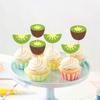 Ercadio 24 Pcs Kiwifruit Cupcake Toppers Glitter Fruit Theme Summer Kiwifruit Cupcake Picks for Kid Baby Shower Party Decorations Boy Girl Birthday Cake Party Supplies Kiwifruit view 4