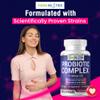 Probiotic Complex - Vegetarian 18 Premium Strains - 10 Billion CFU - Digestive and IBS Support Supplement with Lactobacillus Acidophilus & Bifidobacterium - One a Day - 30 Capsules view 2