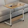 Laptop Table for Sofa or Bed, C shape Overbed Desk, Height Adjustable Side Table, Computer Standing Desk, Bed Table, Sofa Table for Home Hospital Office Use(Beige,60 * 40cm) view 1