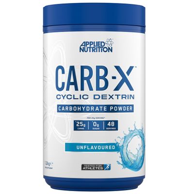 Applied Nutrition Carb X Highly Branched Cyclic Dextrin Carbohydrates, Intra & Post Workout Carbs Powder, Fuel Training & Recovery, Vegan, Gluten Free, Sugar Free, 1.2kg 48 Servings (Unflavoured)