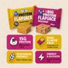 MM Big Protein Flapjack  Pack of 6 (3x Mixed Berry & 3x Golden Syrup) | High Protein Snack Bar for Energy & Muscle Recovery | Post-Workout, Gym & On-the-Go Nutrition view 4