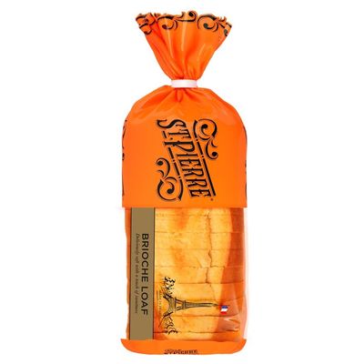 St Pierre Sliced Brioche Loaf | 500g Each | Rich, soft and tasty pre-sliced brioche loaf | Suitable for vegetarians (7 Pack)