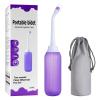 Upside Down Peri Bottles for Postpartum Care, Perineal Bottle for Women Menstrual Cleansing, Portable Bidet for Travel, with Dual Nozzles and Retractable Conduit, 16.9oz/500ml,Purple view 1