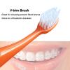5 Pcs Orthodontic Toothbrush Double-Ended Interspace Brush V-Trim Brush for Brace and Teeth Detail Cleaning, Type B view 3