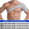 2 PACK Sports Shoulder Brace for Men and Women, Shoulder Supports Elastic Compression Wrap Strap for Torn Rotator Cuff Support,Tendonitis, Dislocation,S-Grey view 2