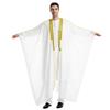 Adhdyuud Men Ramadan Eid Muslim Robe Arabic Islamic Dubai Morocco Turkey Middle East Chiffon Kaftan Thobe WHITE L view 1