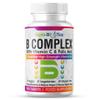 Vitamin B Complex Tablets - 8 Essential B Vitamins & Vitamin C - Folic Acid, B1, B2, B3, B5, B6 and Vitamin B12 Supplement - Vegan & Gluten Free - 120 Tablets for 4 Months Supply view 1