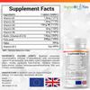 Vitamin B Complex Tablets - 8 Essential B Vitamins & Vitamin C - Folic Acid, B1, B2, B3, B5, B6 and Vitamin B12 Supplement - Vegan & Gluten Free - 120 Tablets for 4 Months Supply view 2